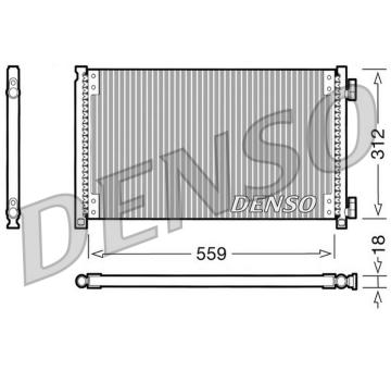 Kondenzátor, klimatizace DENSO DCN09100