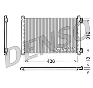 Kondenzátor, klimatizace DENSO DCN09103