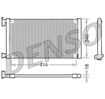 Kondenzátor, klimatizace DENSO DCN09120