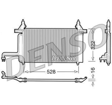 Kondenzátor, klimatizace DENSO DCN09130