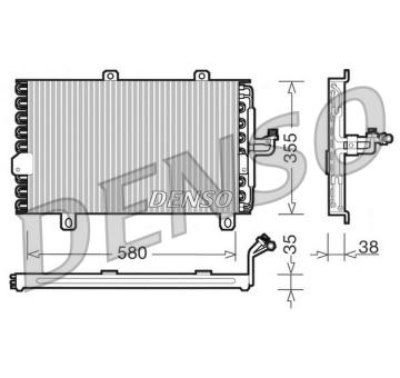 Kondenzátor, klimatizace DENSO DCN09142