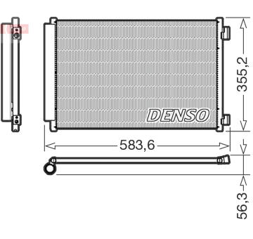 Kondenzátor, klimatizace DENSO DCN09146