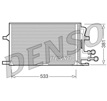 Kondenzátor, klimatizace DENSO DCN10003