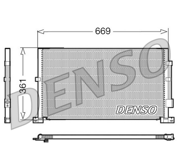Kondenzátor, klimatizace DENSO DCN10012