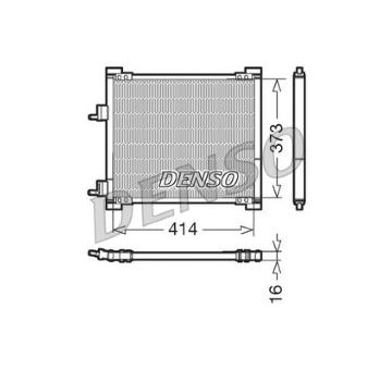 Kondenzátor, klimatizace DENSO DCN10015