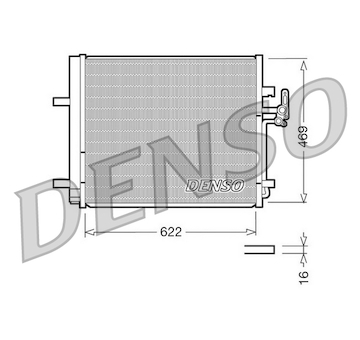 Kondenzátor, klimatizace DENSO DCN10016