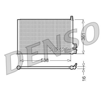 Kondenzátor, klimatizace DENSO DCN10021