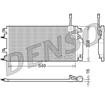 Kondenzátor, klimatizace DENSO DCN10024