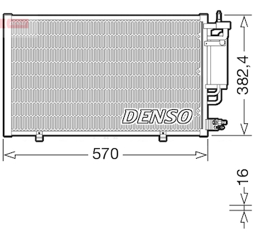 Kondenzátor, klimatizace DENSO DCN10051