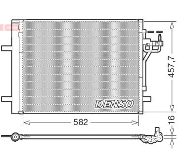 Kondenzátor, klimatizace DENSO DCN10056