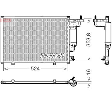 Kondenzátor, klimatizace DENSO DCN10059