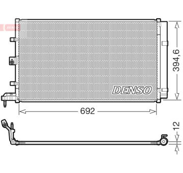 Kondenzátor, klimatizace DENSO DCN10063