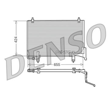 Kondenzátor, klimatizace DENSO DCN11004