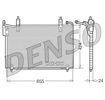 Kondenzátor, klimatizace DENSO DCN11005