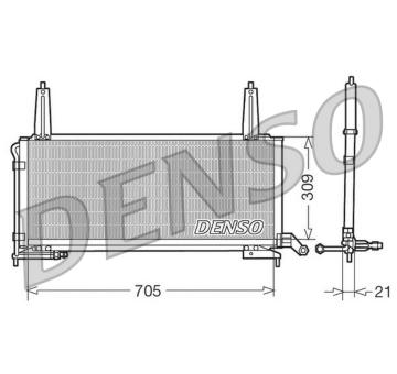 Kondenzátor, klimatizace DENSO DCN11006