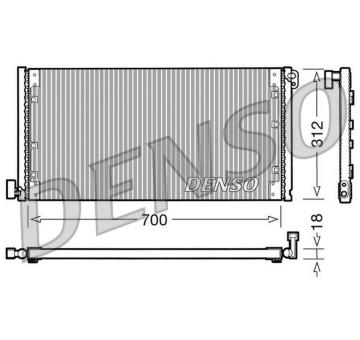 Kondenzátor, klimatizace DENSO DCN12001