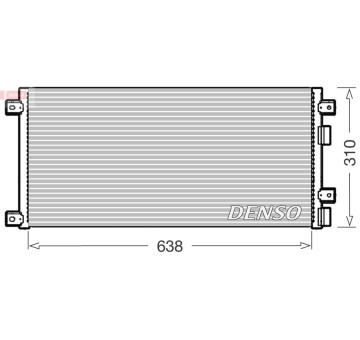 Kondenzátor, klimatizace DENSO DCN12006