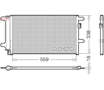 Kondenzátor, klimatizace DENSO DCN12007