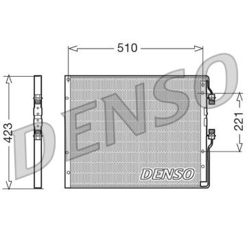 Kondenzátor, klimatizace DENSO DCN12100