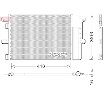 Kondenzátor, klimatizace DENSO DCN12102