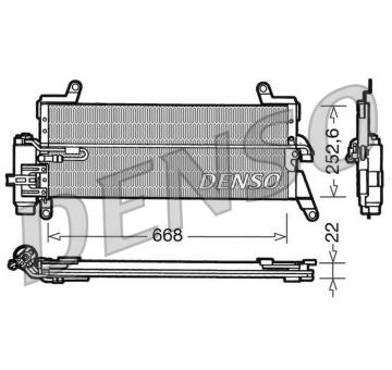 Kondenzátor, klimatizace DENSO DCN13010