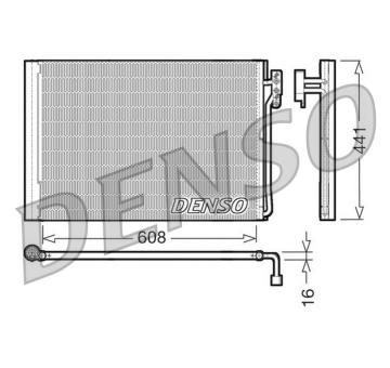 Kondenzátor, klimatizace DENSO DCN14001