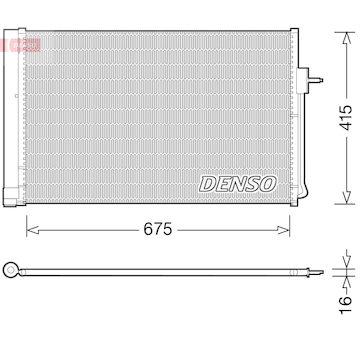 Kondenzátor, klimatizace DENSO DCN15001