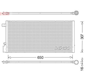 Kondenzátor, klimatizace DENSO DCN15005