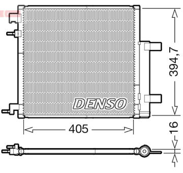 Kondenzátor, klimatizace DENSO DCN15006