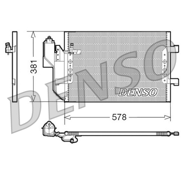 Kondenzátor, klimatizace DENSO DCN17002