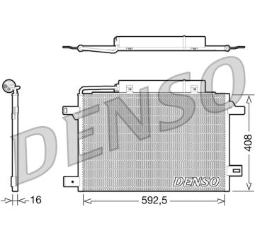 Kondenzátor, klimatizace DENSO DCN17003