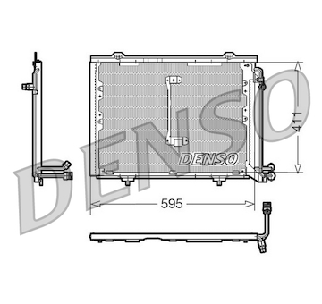 Kondenzátor, klimatizace DENSO DCN17013