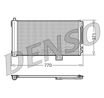 Kondenzátor, klimatizace DENSO DCN17014