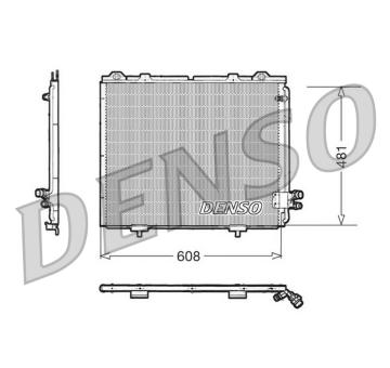 Kondenzátor, klimatizace DENSO DCN17017