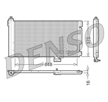 Kondenzátor, klimatizace DENSO DCN17021