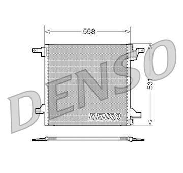 Kondenzátor, klimatizace DENSO DCN17022