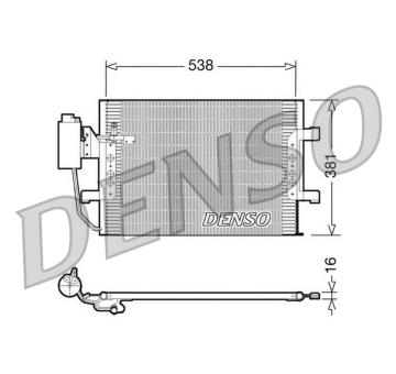 Kondenzátor, klimatizace DENSO DCN17025