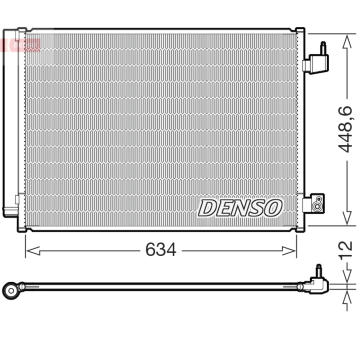 Kondenzátor klimatizácie DENSO DCN17031
