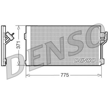 Kondenzátor, klimatizace DENSO DCN17050