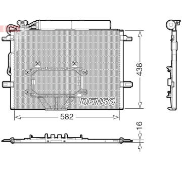 Kondenzátor, klimatizace DENSO DCN17065