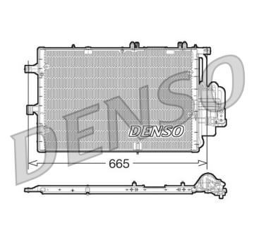 Kondenzátor, klimatizace DENSO DCN20017