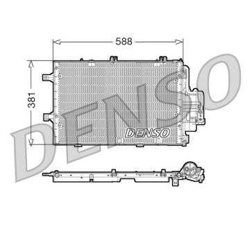 Kondenzátor, klimatizace DENSO DCN20020