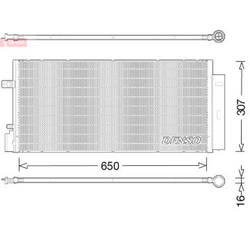 Kondenzátor, klimatizace DENSO DCN20024