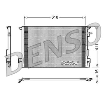 Kondenzátor, klimatizace DENSO DCN20031