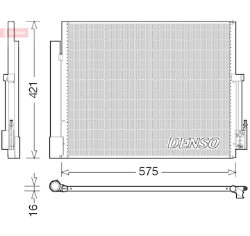 Kondenzátor, klimatizace DENSO DCN20036