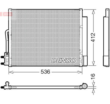 Kondenzátor, klimatizace DENSO DCN20043