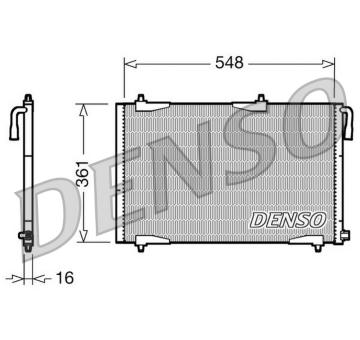 Kondenzátor, klimatizace DENSO DCN21002