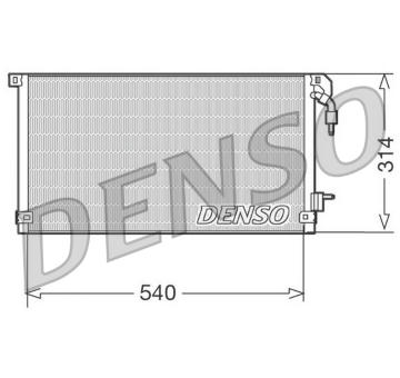 Kondenzátor, klimatizace DENSO DCN21003