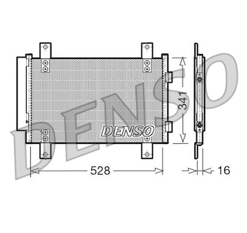 Kondenzátor, klimatizace DENSO DCN21007