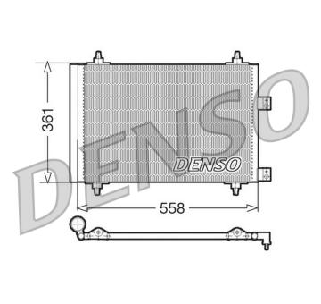 Kondenzátor, klimatizace DENSO DCN21016